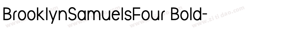 BrooklynSamuelsFour Bold字体转换